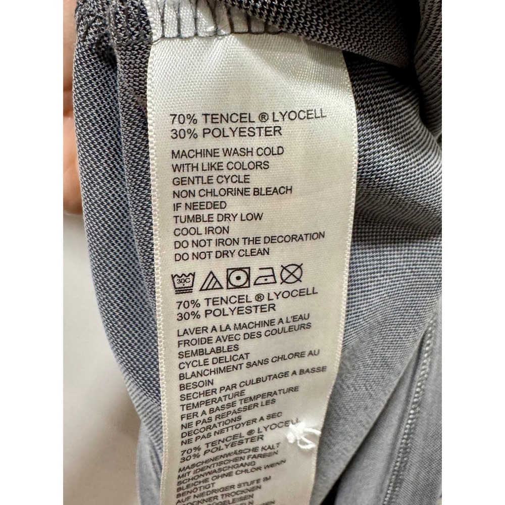 Tommy Bahama Mens Gray Tencel Blend Short Sleeve Polo Shirt Size M - Picture 5 of 7